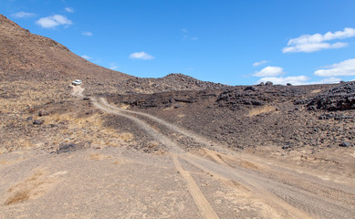 Damaraland, Namibia, a vast semi desert arid region in Namibia.