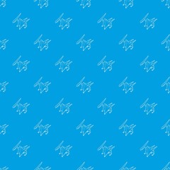 Pterodactyl pattern vector seamless blue repeat for any use