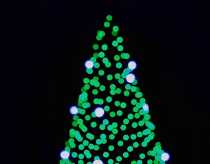Diffused Christmas Tree Lights