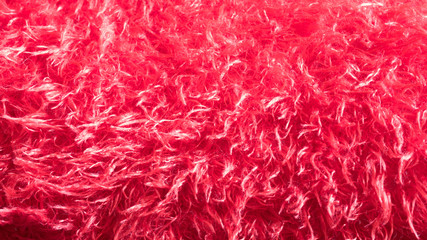 Red wool close up background
