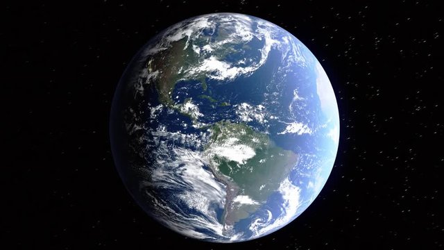 Realistic 3d animated earth showing the borders of the country Tunisia and the capital Tunis in 4K resolution