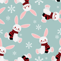 Christmas holiday season seamless pattern.