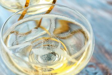Glass of champagne, closeup