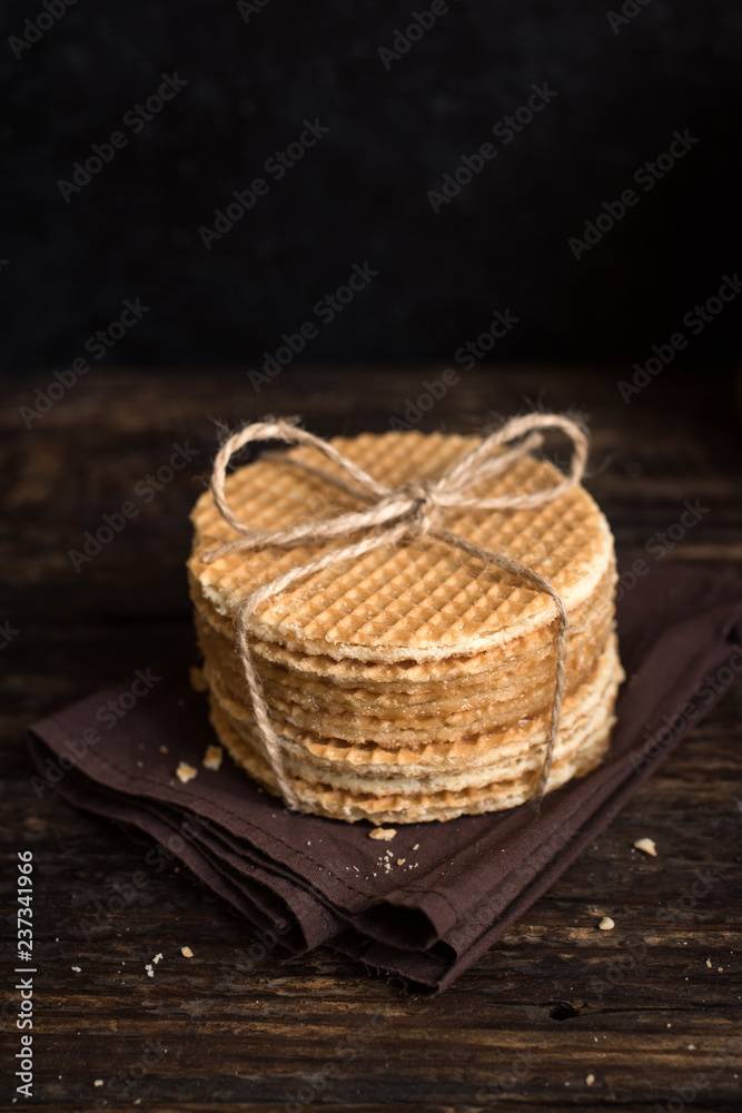 Poster dutch waffles, stroopwafel