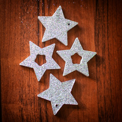 Christmas toys for the Christmas tree. Stars toys