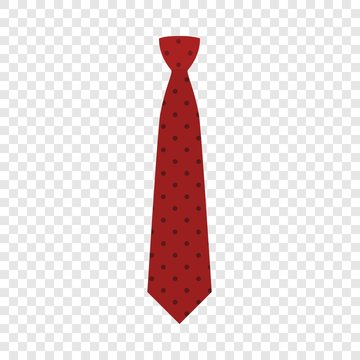 Red Tie Icon. Flat Illustration Of Red Tie Vector Icon For Web Design