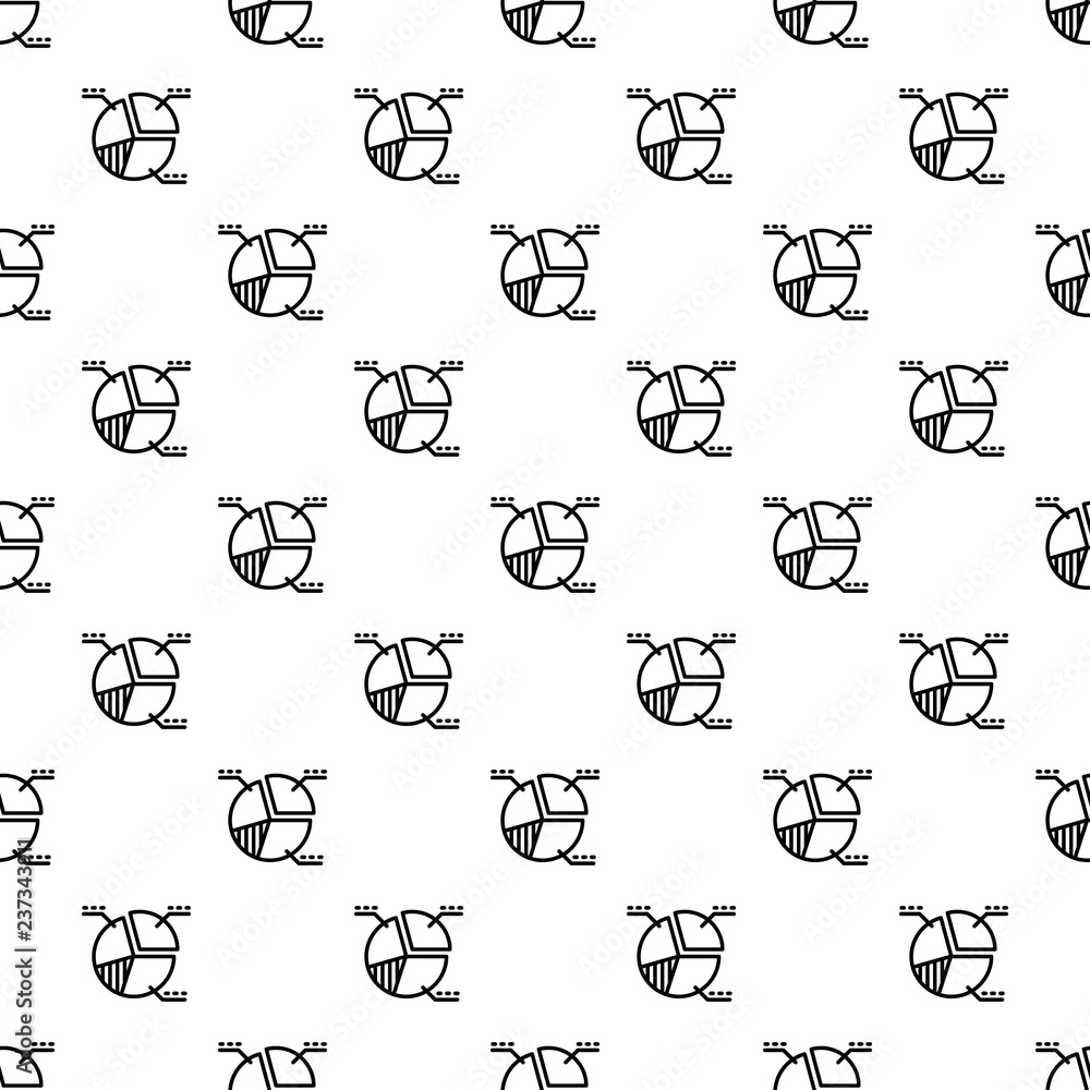 Poster diagram pie pattern seamless vector repeat for any web design