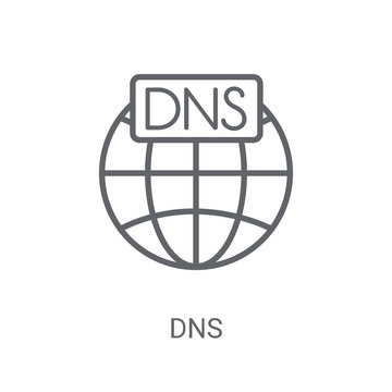 Dns icon. Trendy Dns logo concept on white background from web hosting collection