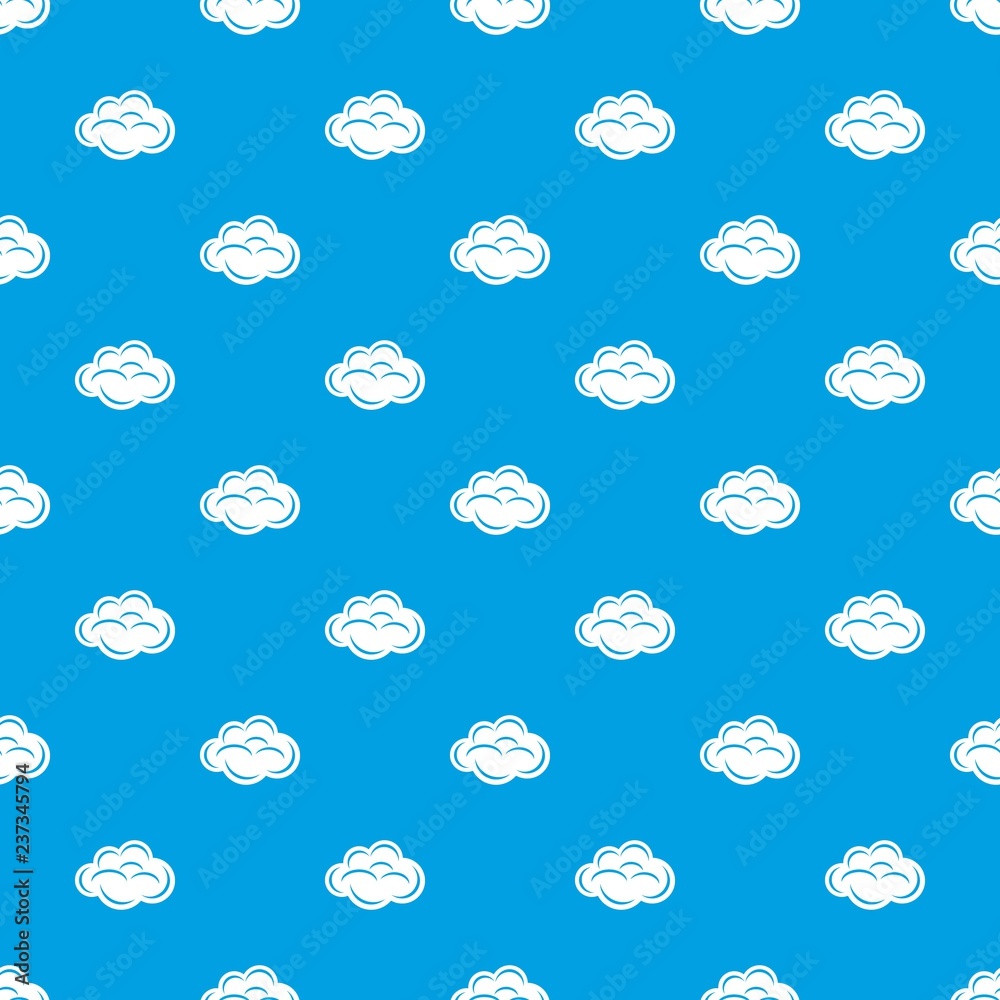 Poster internet cloud pattern vector seamless blue repeat for any use