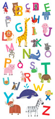 Alphabet Animal Cute