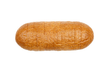 white sliced bread on white background