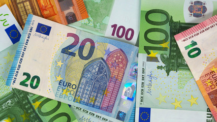 some different notes in euros