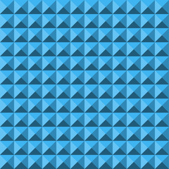 Blue abstract relief pyramid texture seamless pattern
