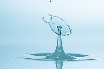splash of the falling drops of water, collision drops