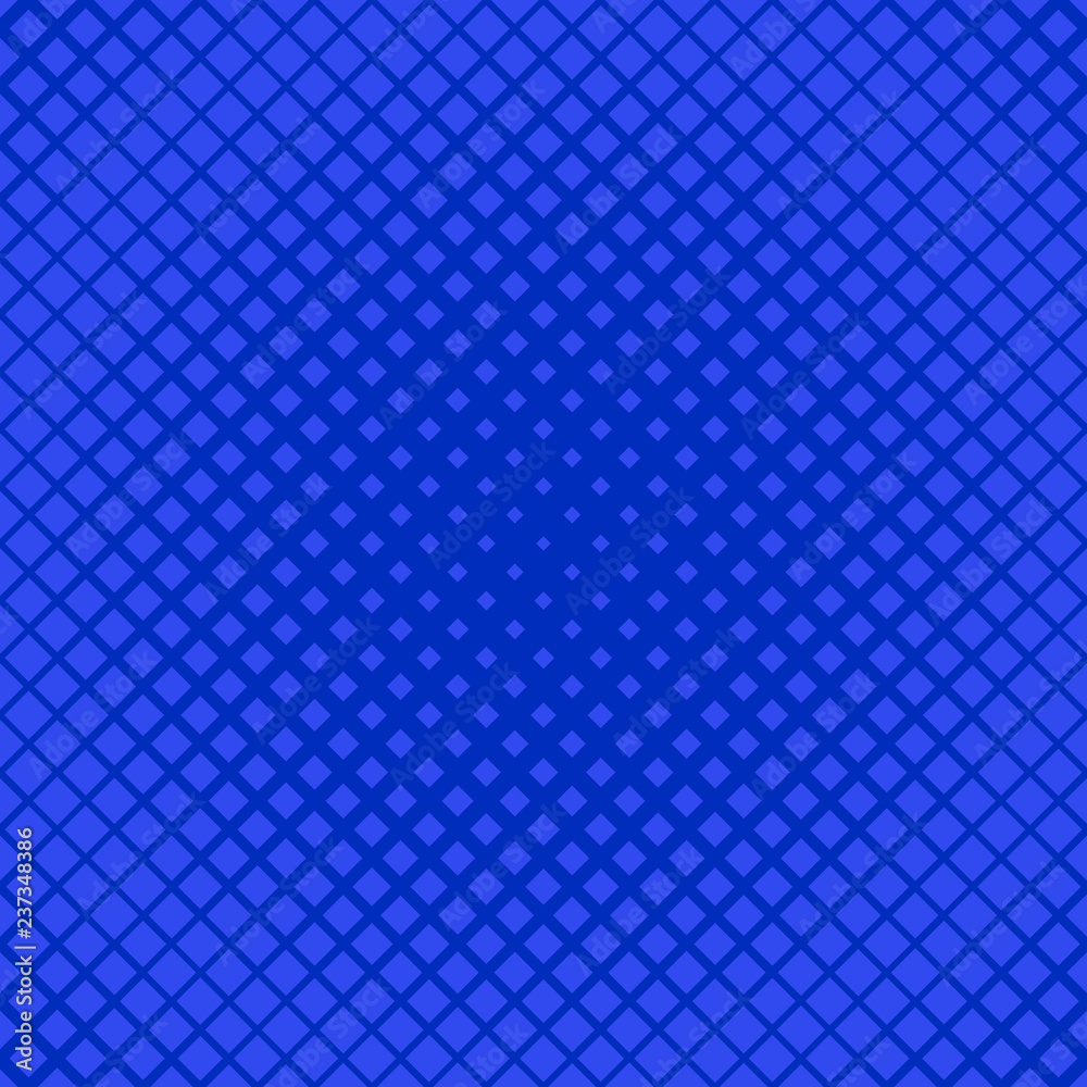 Poster Abstract halftone square pattern background - vector graphic with diagonal squares