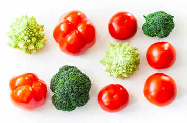Plant based raw food seasonal vegetables background, vegan food cooking ingredients, top view