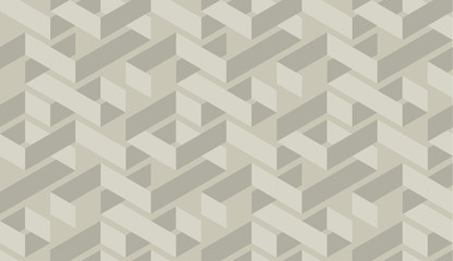 Craft geometric maze seamless pattern