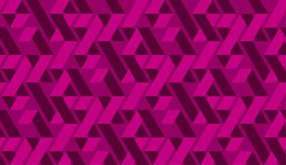 Geometric vivid magenta zig zag seamless pattern