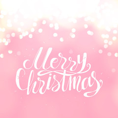 Merry Christmas creative winter greeting card and poster.