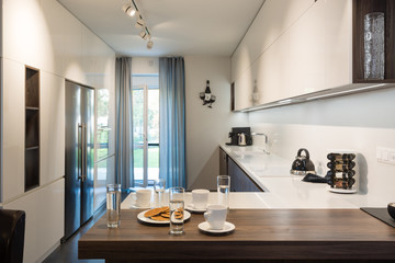 Kitchen interior of modern house