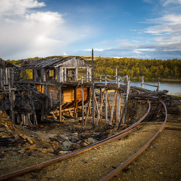 Reminings of old mine Christianus Sextus, Norway.
