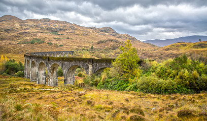 Glenfinnan Viaduct in Autumn