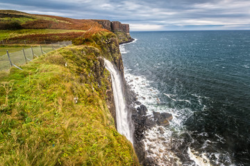 Kilt Rock at Isle of Skye in Scotland