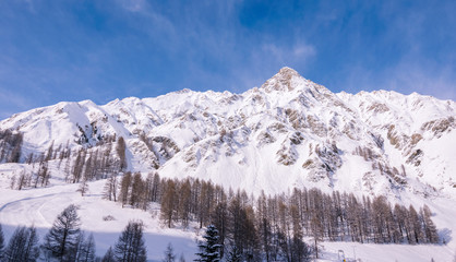 Fototapeta na wymiar Winter landscape, Samnaun, Graubunden Canton, Switzerland, Europe