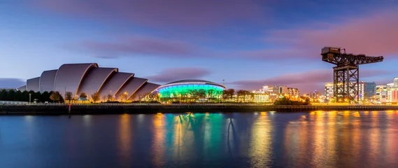 Muurstickers The Armadillo and the SSE Hydro in Panoramic View © susanne2688