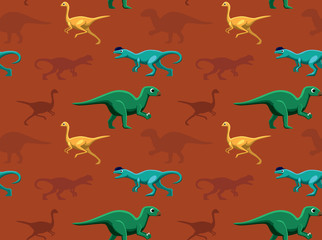 Dinosaurs Wallpaper Vector Illustration 14