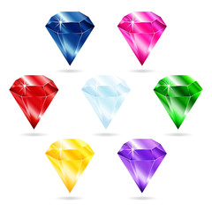 Set of seven gems