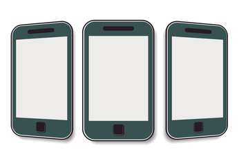 Mobile phone with a clean screen