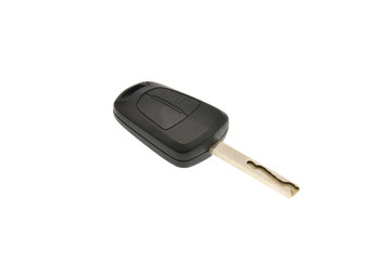 car key with remote control isolated on white