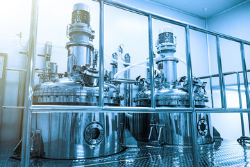 Photo production, clean room with stainless steel hardware