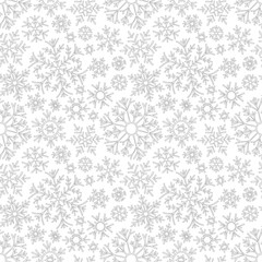 Christmas pattern from snowflakes