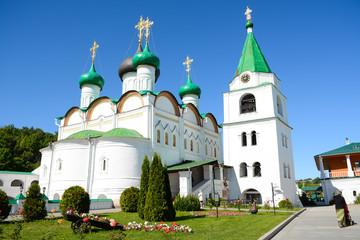 NIZHNY NOVGOROD, RUSSIA - MAY 25, 2018: Pechersky Ascension Monastery