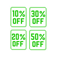 Advertising stamps. OFF and sale, discount stamps vector illustration