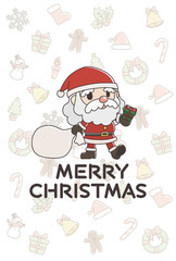 サンタクロースのクリスマスカード