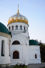 Fototapeta na wymiar NIZHNY NOVGOROD, RUSSIA - SEPTEMBER 14, 2018: Church of St. John of Kronstadt