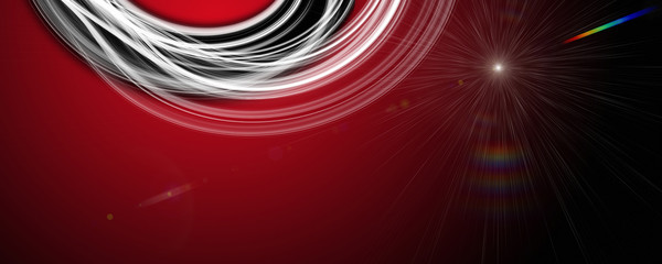 Powerful wave panorama background design illustration with light