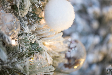 Closeup on Christmas tree decoration