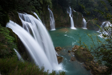 Obraz premium Waterfall Bondjok. North Vietnam.