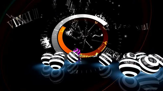 Space and time. Futuristic background. Allegory 