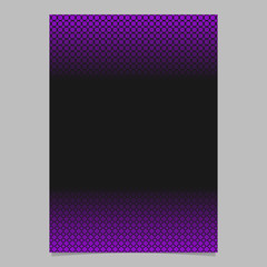 Halftone geometrical dot and square pattern brochure background template - vector design
