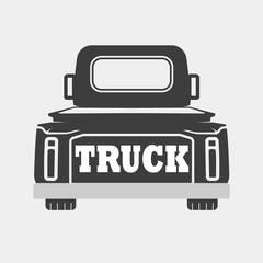 Illustration of the truck with the inscription