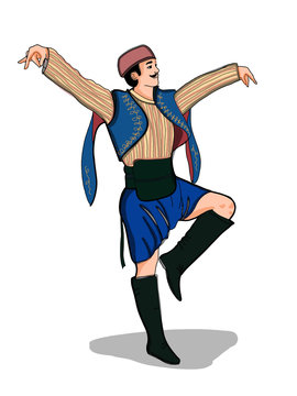turkish   traditional efe  clothes with man 