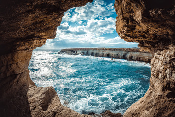 Ayia Napa Sea Caves. Famagusta District, Cyprus