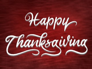 Happy thanksgiving handwriting calligraphy good use for any design you want