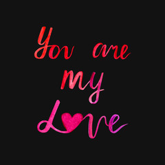 Watercolor Lettering 