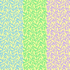 Pattern with pale separated paisley elements. Retro abstract ornament for textile, prints, wallpaper, wrapping paper, web etc. EPS